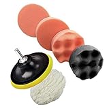 SHiZAK ポリッシャー バフ ポリッシャー用スポンジ 研磨バフ スポンジバフ 研磨パッド 電気ドリル用 洗車用 家電製品 家具の艶出し 鏡/ガラスの曇り/くすみ/水垢落とし精密 金属 ネジ付き(7
