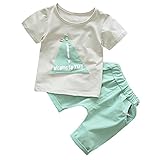 Cutelove 子供服 Tシャツ 半袖 Tシャツ＆パンツ 上下セット ショーツ 男の子 ベビー ショートパンツ ショートスリーブ 可愛い 三角形柄 夏