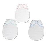 kinokoo 　汗とりパット　汗取りパッド　リバーシブル ベビー　子供　ガーゼ パイル 3枚組（ハンドタオルセット）コット100％　赤ちゃん 乳児 取替ラクラク (A組)