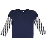 JoJo Maman Bebeジョジョママンベベ(イギリス)/Double Layer Top ダブルレイヤートップ/12-18m (84cm)/ネイビー/B8086NAV1218