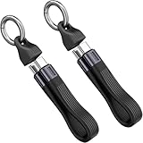 ENDLESSHINE ショート USB C ケーブル 5.11 インチ PD 240W 2 パック キーチェーン コード USB 4.0 40Gbps 8K 60Hz ビデオ ディスプレイ Thunderbolt 3/4 MacBook Android Auto 外付け SSD タイプ C (ブラック)