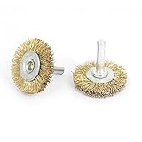 uxcell 研磨ホイール ブラシ 回転道具 研磨具 2個入 38 x 6mm 50g シャンク