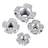 M3 - M8亜鉛メッキ炭素鋼の家具木製家具ファスナーのためのナット四股のティーナット(M8（30 /パック）)