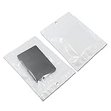 100個14 x 20 cm5.5 " x7.9 " )クリアフロントホワイトバックセルフシールZiplockプラスチック小売パッケージバッグZipロックバッグ再密閉可能なポリ袋ハング穴付き携帯電話シ