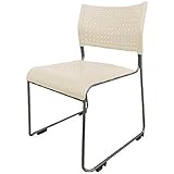 アイリスチトセ スタッキングチェア 樹脂座タイプ アイボリー ASL－110PP－IV 1脚