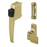 Prime-Line Products K 5008 Push Button Screen/Storm Door Latch Set, Gold [並行輸入品]