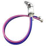 SunniMix 美容院　ヘアサロン　洗面器　蛇口　交換チューブ　噴霧器パイプ　配管　バルブ付き　簡単にインストール　全2サイズ　　　 - 70cm