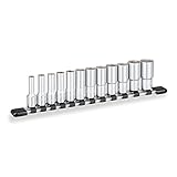 トネ(TONE) ディープソケットセット(6角・ホルダー付) HSBL312 差込角9.5mm(3/8") インチ 内容12点