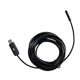 Dpower 10mm USB接続エンドスコープ（内視鏡）防水IP67 6LEDライト PC対応 レンズ角度：67度 (5M)