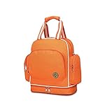 InitialG【イニシャルジー】マザーズバッグ リュックサック マタニティ用品 大容量 ママバッグ マザーバッグ 多機能 015-qmbb-qm1496(F オレンジ )