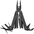 LEATHERMAN(レザーマン) マルチツール WAVE PLUS BLACK ウェーブ プラス ブラック MOLLEブラックケース付き 【日本正規品】 25年保証 LTJマーク入 WAVPBK-N