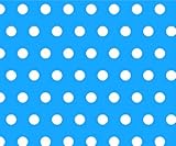 SheetWorld Fitted Square Playard Sheet 37.5 x 37.5 (Fits Joovy) - Polka Dots Turquoise - Made In USA
