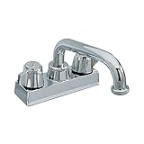 Aqualife Washerless Swivel Spout Two Handle Utility Faucet - Chrome [並行輸入品]