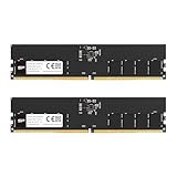シリコンパワー DDR5 64GB (2x32GB) 4800MHz (PC5-38400) 288ピン CL40 1.1V UDIMM Non-ECC デスクトップ RAM コンピューター メモリ SP064GBLVU480F22