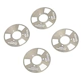 プロフェッショナル オープンリール カセット テープ、メタル DIY 自家製ブランク カセット テープ、4 リール 2 ホイール、接着剤付き、音楽録音用 (ブラックグレー)