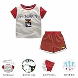 新発売 100％綿 小さな怪獣 ２点セット（tシャツ＋ショートパンツ） 夏新作 おしゃれ ベビー服 男の子 半袖 赤ちゃん服 幼児 4サイズ キッズ服 半ズボン 子供服 ロンパース 男の子 カバーオー