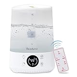 Beadursa 次亜塩素酸水 加湿器 4L 大容量 卓上 加湿器 静音 ナイトライト コンパクト 省エネ 空焚き防止 七色変換LEDライト