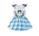 子供服 ベビー ドレス ファッション ガール ベビー かわいい 夏 ドレス ストライプ ワンピース カジュアル スカート (4-5歳)