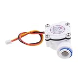 Dovewill 3/8 インチ　外部0.3-10l / Min　水流量センサー　流量計　水コントロール　燃料流量計