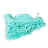 NaiFei新生児毛皮の写真の背景フランネル写真プロップブランケット (Green)