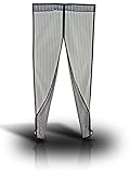 Magnetic Mesh Screen Door - Fits 34 x 82 Doors - No Tools Velcro Installation (Black) [並行輸入品]