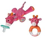 Mary Meyer Jasmine Giraffe Wubbanub & Matching Rattle by Mary Meyer [並行輸入品]