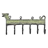 ハンドメイド真鍮Tribal Horse動物壁フックキーキャビネットコート帽子服マグカップホルダーオンラインIndianShelf