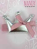 mandy crown with bow silver