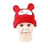 ノーブランド 赤ちゃん　キャップ　新生児　帽子 秋冬　ベビーハット　防寒 保温　男の子　女の子　柔軟　可愛い ニット帽　笑顔柄　子男女兼用　出産祝い