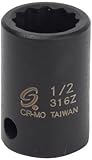 Sunex 316z 3/8-Inch Drive 1/2-Inch 12-Point SAE Standard Impact Socket [並行輸入品]