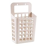Sucker Hanging Dirty服バスケット汚れ衣類ストレージバスケットプラスチックストレージバスケットLarge Dirty服バスケットLaundry Hamper ベージュ 8634255