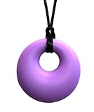 Teething Relief Silicone Pendant Necklace for Mothers - BPA Free, Non Toxic Gum Massager - Drooling 
