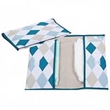 Little Dutch 3498ﾂDiaper Bag, Mint/Beige Diamond Plate Design by Little Dutch [並行輸入品]