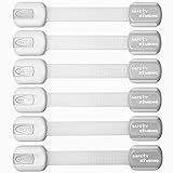 Safety Bambino Adjustable Child Safety Locks, No Drill, 6x Pack Safety Latches for Baby Proofing Doo