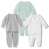 iTimes Baby ベビー服　キッズ肌着 新生児服　出産祝い　綿100％　肩開きと前開き3枚セット (80cm 18-24ヶ月)