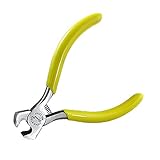 uxcell ミニプライヤー　ペンチ　カッティングニッパー　エンドニッパー　精密産業用　イエロー　11.5cm