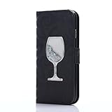 Aireratze(TM) iPhone7 ケース　PU　手帳型　携帯電話用 [USBケーブルは無料です]　カバー カード収納ポケット付き　マグネット式　ストラップ付き　スマートフォン保護ケース　両面