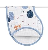 aden + anais (エイデンアンドアネイ) 【日本正規品】 オーガニック バーピービブ 1枚入り  into the woods organic burpy bib -9154