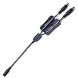 Kabenjee DC 12V 1to2 Yスプリッタブランチインラインスイッチ5.5mmx2.1mmオス - メスDCジャックコネクタDC電源アダプタオン/オフボタン付きLEDストリップコードスイッ