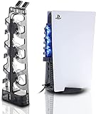 Uikotuta PS5 冷却ファン PS5外部自動冷却 USBターボクーラー 3つファン 静音 装着簡単 熱対策 省スペース USBポート PlayStation 5 Ultra HDおよびDigital対応