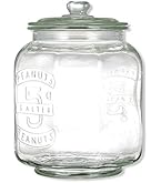 Amazon｜リビング ガラス瓶 キャニスター ガラス クッキージャー