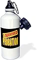 3dRose 「I Survived Probation Survial Pride And Humor Design」スポーツウォーターボトル 21オンス ホワイト