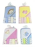 Baby Hooded Towel and Five Wash Cloths Set (Pink Giraffe) by First Steps