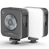 SmallRig LEDビデオライト ポータブルカメラライト 96個のLEDビーズ 写真ビデオ照明用 充電式 2200mAh CRI 95+ 2700-6500K 調光可能パネル コールドシュー3個付き 3286B
