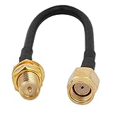 uxcell アンテナ延長ケーブル ワイヤレスルータ用 RG174 デジタル同軸ケーブル 10cm長さ 1個入り