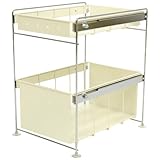 ビーワーススタイル 洗面下ラック/2段/幅25 ホワイト YA-810011