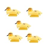 F Fityle 5点セット　アヒル　水浮き　池の装飾　フローティング　ダック　デコイ　