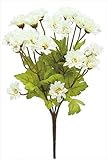 エルアーツ 造花 デイジーブッシュ 全長28cm・花径3~4cm クリーム E3739-12