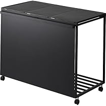 蓋付き目隠し分別ダストワゴン　45L 3分別 タワー 山崎実業 tower 蓋付き目隠し分別ダストワゴン 45L 3分別