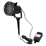 Fuloon　投影ランプ マルチカラー 12種類画面選択可能 防水 プロジェクターライト ガーデンライト イルミネーションライト パーティー 庭園 灯 スポットライト　高輝度 クリスマス ハロウ ィン